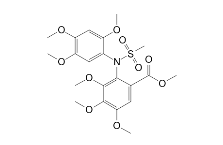 2-(N-mesyl-2,4,5-trimethoxy-anilino)-3,4,5-trimethoxy-benzoic acid methyl ester