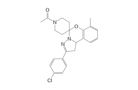 1-(2-(4-chlorophenyl)-7-methyl-1,10b-dihydrospiro[benzo[e]pyrazolo[1,5-c][1,3]oxazine-5,4'-piperidin]-1'-yl)ethanone