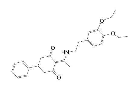 2-(1-{[2-(3,4-diethoxyphenyl)ethyl]amino}ethylidene)-5-phenyl-1,3-cyclohexanedione