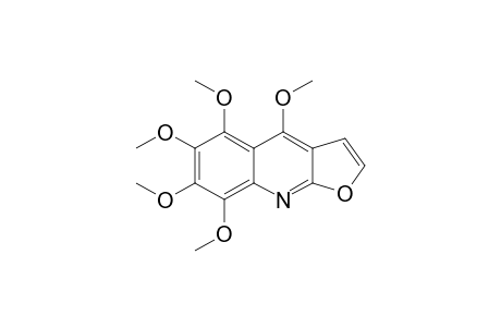 4,5,6,7,8-PENTAMETHOXYFUROQUINOLINE