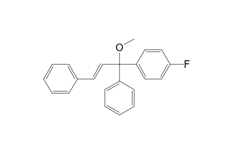 Benzene, 1-fluoro-4-(1-methoxy-1,3-diphenyl-2-propenyl)-