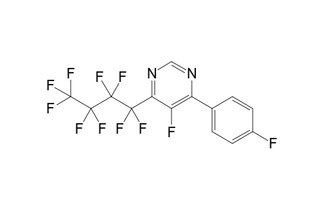5-Fluoro-6-(4'-fluorophenyl)-4-(perfluorobutyl)pyrimidine