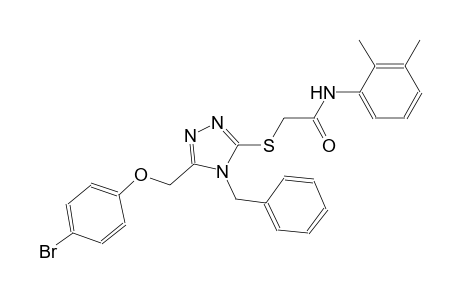 2-({4-benzyl-5-[(4-bromophenoxy)methyl]-4H-1,2,4-triazol-3-yl}sulfanyl)-N-(2,3-dimethylphenyl)acetamide