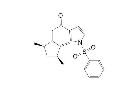 3-[2-[(1.xi.,3S,5R)-3,5-Dimethyl-2-methylenecyclopentyl]-1-oxo]ethyl-1-(phenylsulfonyl)-1H-pyrrole