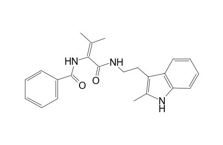 N-[2-Methyl-1-[2-(2-methyl-1H-indol-3-yl)-ethylcarbamoyl]propenyl]benzamide