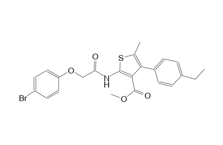 methyl 2-{[(4-bromophenoxy)acetyl]amino}-4-(4-ethylphenyl)-5-methyl-3-thiophenecarboxylate