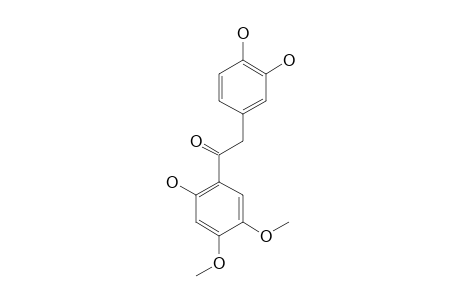 1-(2-HYDROXY-4,5-DIMETHOXYPHENYL)-2-(3',4'-DIHYDROXYPHENYL)-ETHANONE