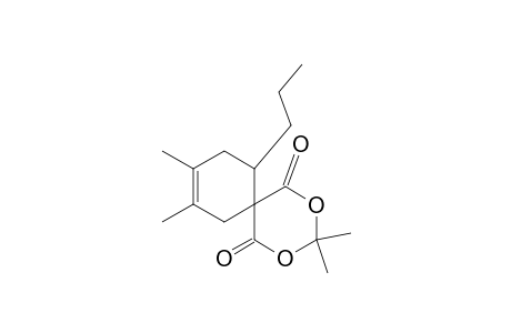2,4-Dioxaspiro[5.5]undec-8-ene-1,5-dione, 3,3,8,9-tetramethyl-11-propyl-