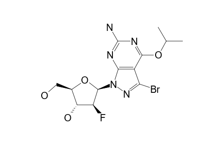 3-BROMO-1-(2-DEOXY-2-FLUORO-BETA-D-ARABINOFURANOSYL)-4-ISOPROPOXY-1H-PYRAZOLO-[3.4-D]-PYRIMIDIN-6-AMINE