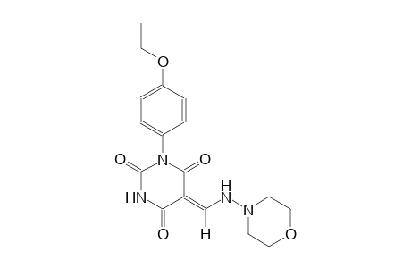 (5Z)-1-(4-ethoxyphenyl)-5-[(4-morpholinylamino)methylene]-2,4,6(1H,3H,5H)-pyrimidinetrione