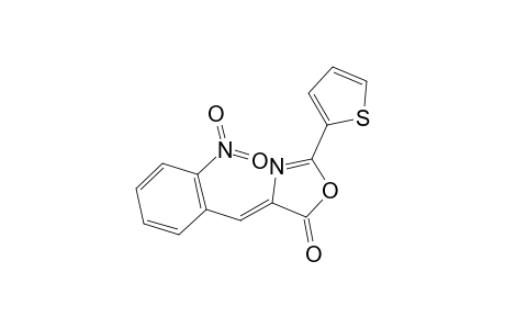 4-(2-NITROBENZYLIDENE)-2-(2-THIENYL)-4,5-DIHYDROOXAZOL-5-ONE