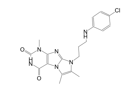 1H-imidazo[2,1-f]purine-2,4(3H,8H)-dione, 8-[3-[(4-chlorophenyl)amino]propyl]-1,6,7-trimethyl-