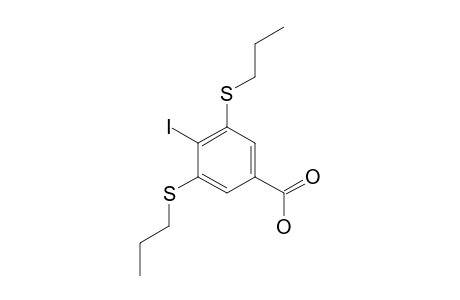 4-IODO-3,5-BIS-(PROPYLTHIO)-BENZOIC-ACID