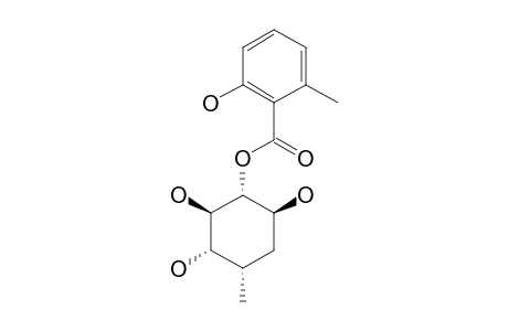 AMPELOMIN_G;(1-R*,2-R*,3-S*,4-S*,6-S*)-2,3,6-TRIHYDROXY-4-METHYLCYCLOHEXYL_2-HYDROXY-6-METHYLBENZOATE