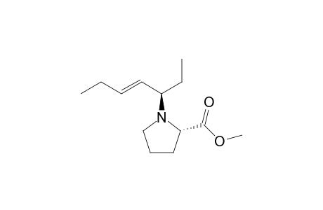 (S)-Methyl 1-((R,E)-hept-4-en-3-yl)pyrrolidin-2-carboxylate