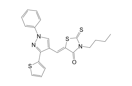 4-thiazolidinone, 3-butyl-5-[[1-phenyl-3-(2-thienyl)-1H-pyrazol-4-yl]methylene]-2-thioxo-, (5Z)-