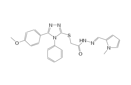 acetic acid, [[5-(4-methoxyphenyl)-4-phenyl-4H-1,2,4-triazol-3-yl]thio]-, 2-[(E)-(1-methyl-1H-pyrrol-2-yl)methylidene]hydrazide