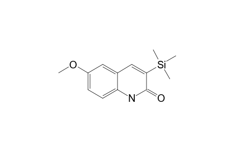 3-TRIMETHYLSILYL-6-METHOXY-2(1H)-QUINOLINONE