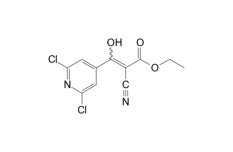 alpha-cyano-2,6-dichloro-beta-hydroxy-4-pyridineacrylic acid, ethyl ester