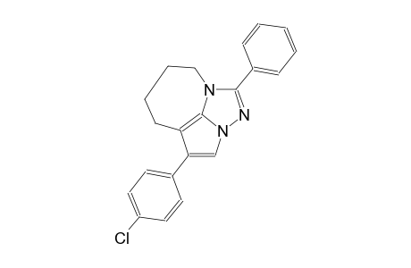 4-(4-chlorophenyl)-1-phenyl-5,6,7,8-tetrahydro-2,2a,8a-triazacyclopenta[cd]azulene
