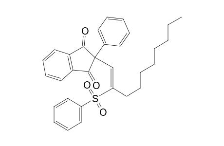 (Z)-2-Phenyl-2-(2-benzenesulfonyl)-1-decenyl-1,3-indandione