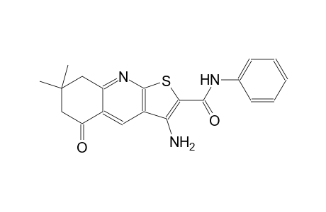 thieno[2,3-b]quinoline-2-carboxamide, 3-amino-5,6,7,8-tetrahydro-7,7-dimethyl-5-oxo-N-phenyl-
