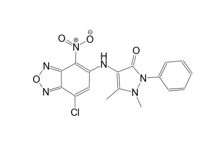 4-[(7-chloro-4-nitro-2,1,3-benzoxadiazol-5-yl)amino]-1,5-dimethyl-2-phenyl-1,2-dihydro-3H-pyrazol-3-one