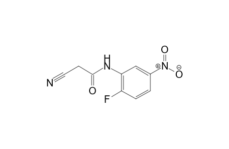 2-Cyano-N-(2-fluoro-5-nitrophenyl) acetamide