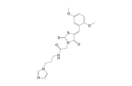 3-thiazolidineacetamide, 5-[(2,5-dimethoxyphenyl)methylene]-N-[3-(1H-imidazol-1-yl)propyl]-4-oxo-2-thioxo-, (5Z)-