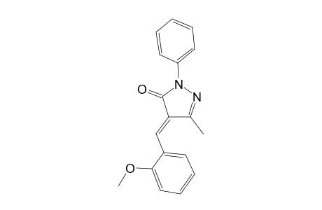 1-Phenyl-3-methyl-4-(2-methoxyphenylmethylene)-5-pyrazolone