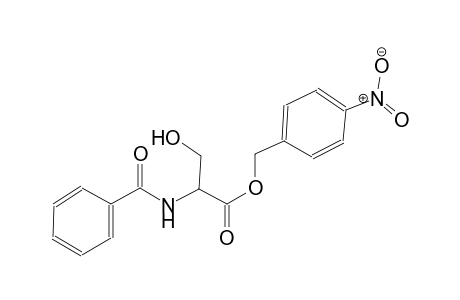 serine, N-benzoyl-, (4-nitrophenyl)methyl ester
