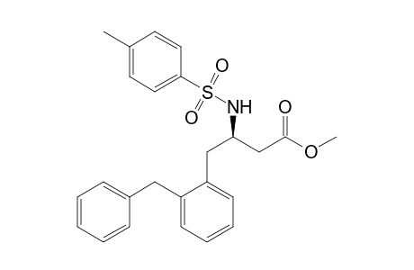 N-Tosyl-2(S)-benzyl-L-.beta.-homophenylalanine methyl ester