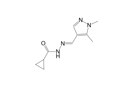N'-[(E)-(1,5-dimethyl-1H-pyrazol-4-yl)methylidene]cyclopropanecarbohydrazide