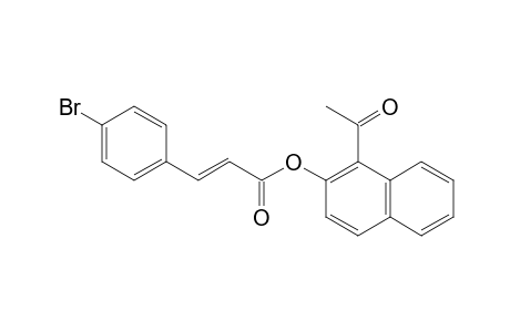 (E)-1-ACETYL-NAPHTHALEN-2-YL-3-(4-BROMOPHENYL)-ACRYLATE