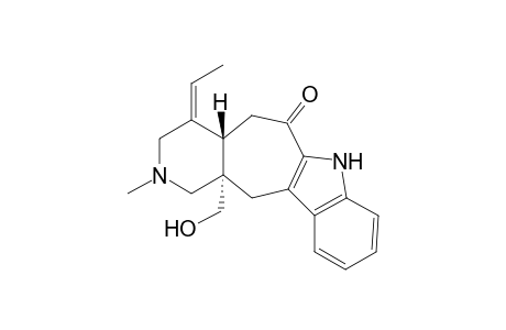 Pyrido[3',4':4,5]cyclohept[1,2-b]indol-6(2H)-one, 4-ethylidene-1,3,4,4a,5,7,12,12a-octahydro-12a-(hydroxymethyl)-2-methyl-, [4aS-(4E,4a.alpha.,12a.alpha.)]-