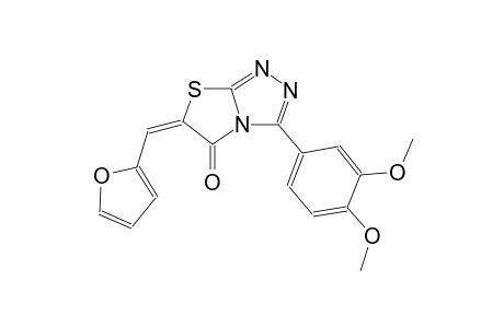 (6E)-3-(3,4-dimethoxyphenyl)-6-(2-furylmethylene)[1,3]thiazolo[2,3-c][1,2,4]triazol-5(6H)-one