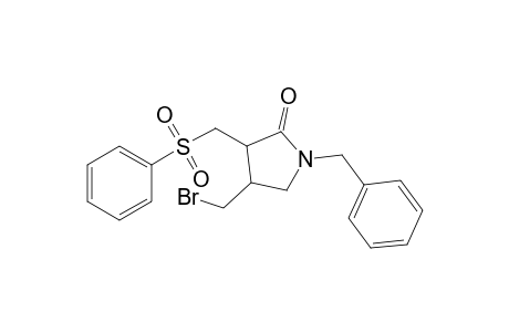 N-Benzyl-4-(bromomethyl)-3-[(phenylsulfonyl)methyl]-2-pyrrolidone