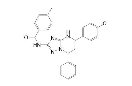 N-[5-(4-chlorophenyl)-7-phenyl-4,7-dihydro[1,2,4]triazolo[1,5-a]pyrimidin-2-yl]-4-methylbenzamide