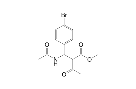 Methyl 2-Acetyl-3-acetamido-3-(p-bromophenyl)propionate