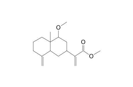 2-(4-Hydroxy-4A-methyl-8-methylenedecahydronaphthalen-2-yl)acrylic acid, 2me derivative