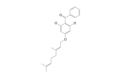 (E)-4-(3,7-DIMETHYLOCTA-2,7-DIENYLOXY)-2,6-DIHYDROXYBENZOPHENONE