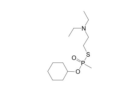2-[cyclohexoxy(methyl)phosphoryl]sulfanyl-N,N-diethyl-ethanamine