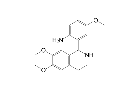 2-(6,7-dimethoxy-1,2,3,4-tetrahydroisoquinolin-1-yl)-4-methoxy-aniline
