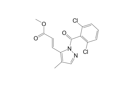 Methyl (2E)-3-[1-(2,6-dichlorobenzoyl)-4-methyl-1H-pyrazol-5-yl]-2-propenoate