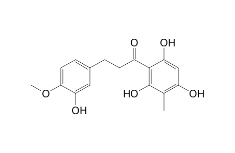 1-(5-Methyl-2,4,6-trihydroxyphenyl)-3-(3-hydroxy-4-methoxyphenyl)propanone