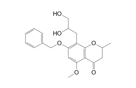 7-Benzyloxy-8-(2',3'-dihydroxypropyl)-5-methoxy-2-methylchroman-4-one