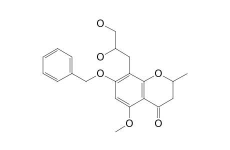 7-Benzyloxy-8-(2',3'-dihydroxypropyl)-5-methoxy-2-methylchroman-4-one