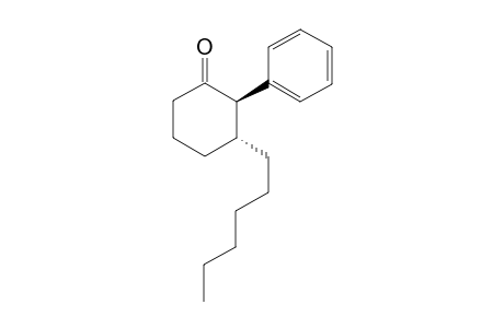 trans-3-Hexyl-2-phenylcyclohexan-1-one