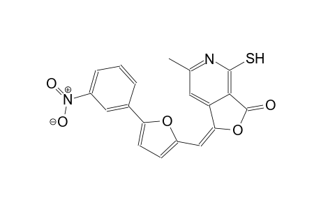 furo[3,4-c]pyridin-3(1H)-one, 4-mercapto-6-methyl-1-[[5-(3-nitrophenyl)-2-furanyl]methylene]-, (1E)-