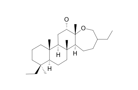 12.beta.-Hydroxy-20,24-dimethyl-13,18-oxa-25-norscalarane